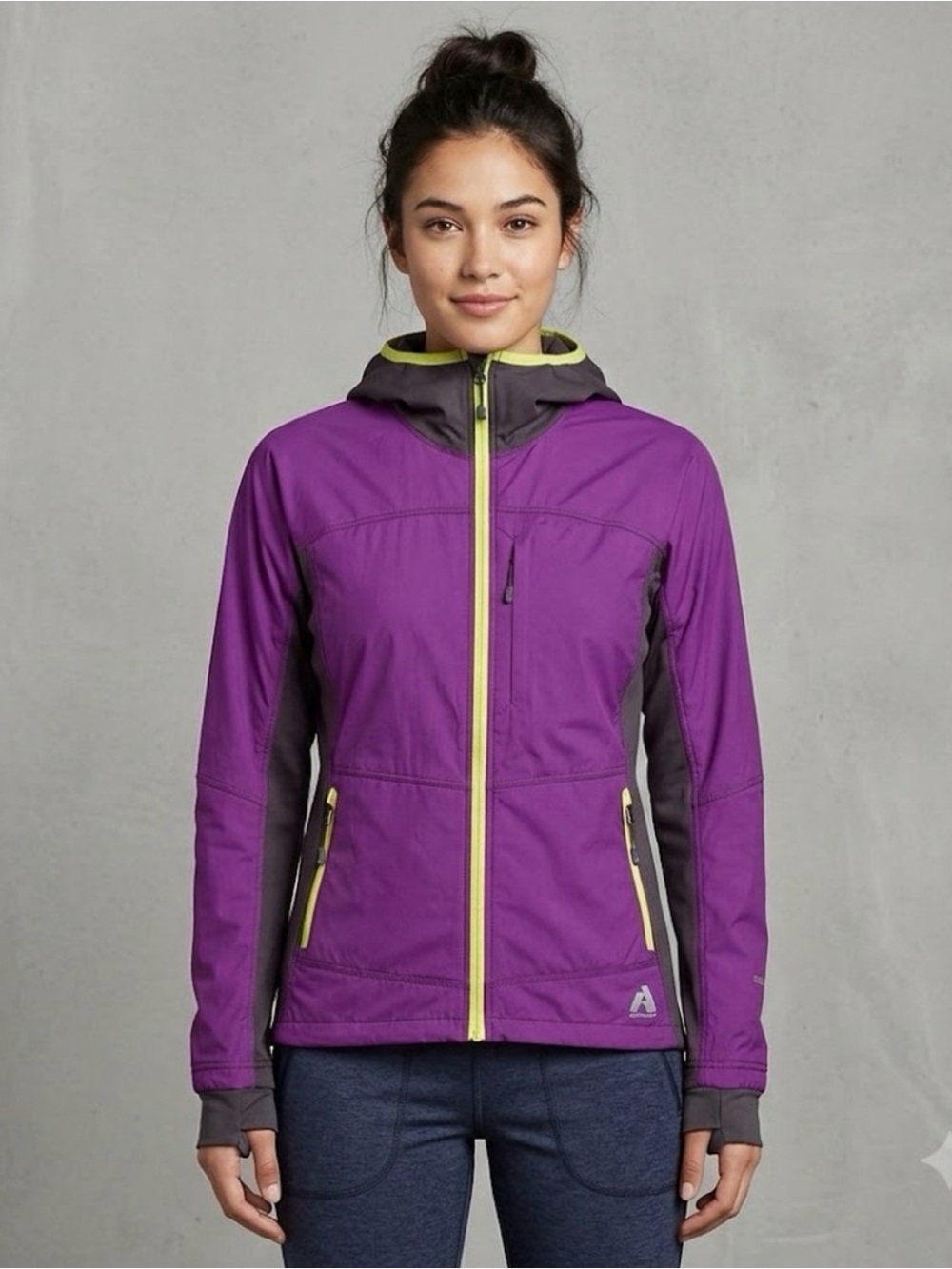 Eddie Bauer Expedition Outfitter Jacket, Women’s Size Large, Purple and Yellow